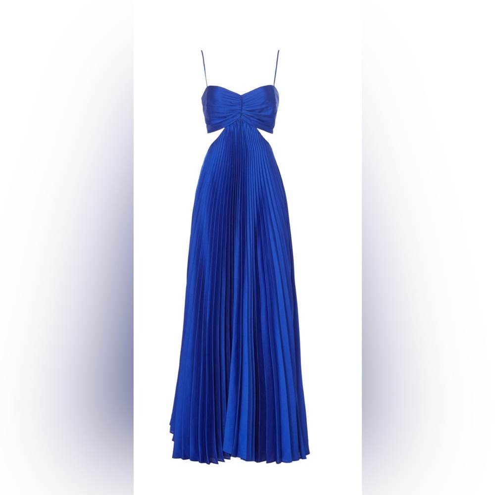 DELFI Collective Zulay Gown Maxi Dress in Blue Size Medium